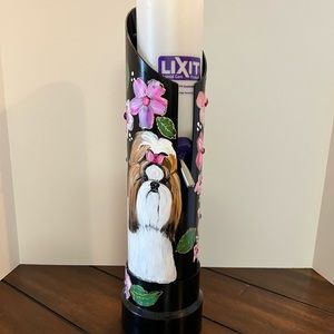 Hand Painted Shih Tzu Water Bottle Holder